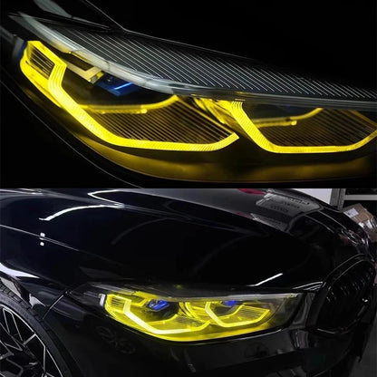 BMW 8 Series  Yellow Daytime Running Lights M8, I8 F91, F92, F93 G14, G15, G16 CSL Style