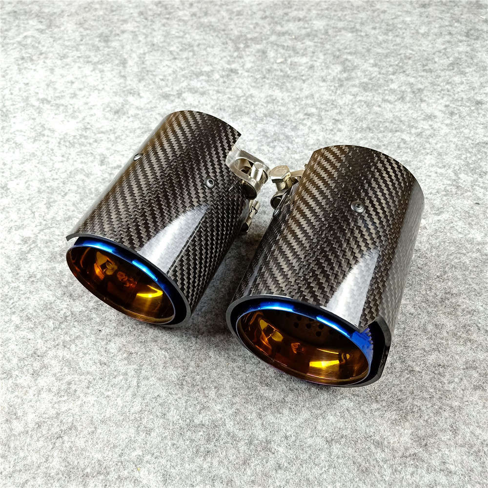 BMW Carbon & Blue Exhaust Tips - #from Airtec, Pumaspeed & Laird Performance#- CCS-Essex