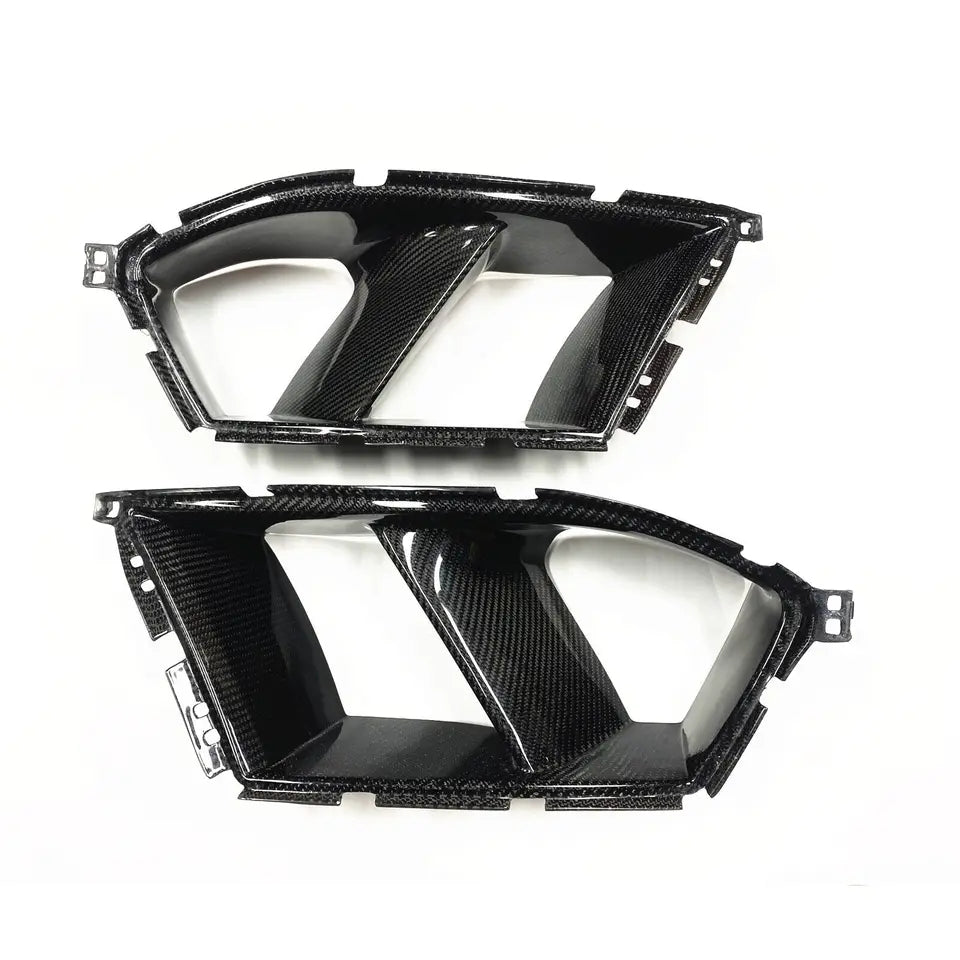 BMW Carbon or Gloss Black Bumper Vents G80 G82 & G83 M3 & M4 - #from Airtec, Pumaspeed & Laird Performance#- CCS-Essex