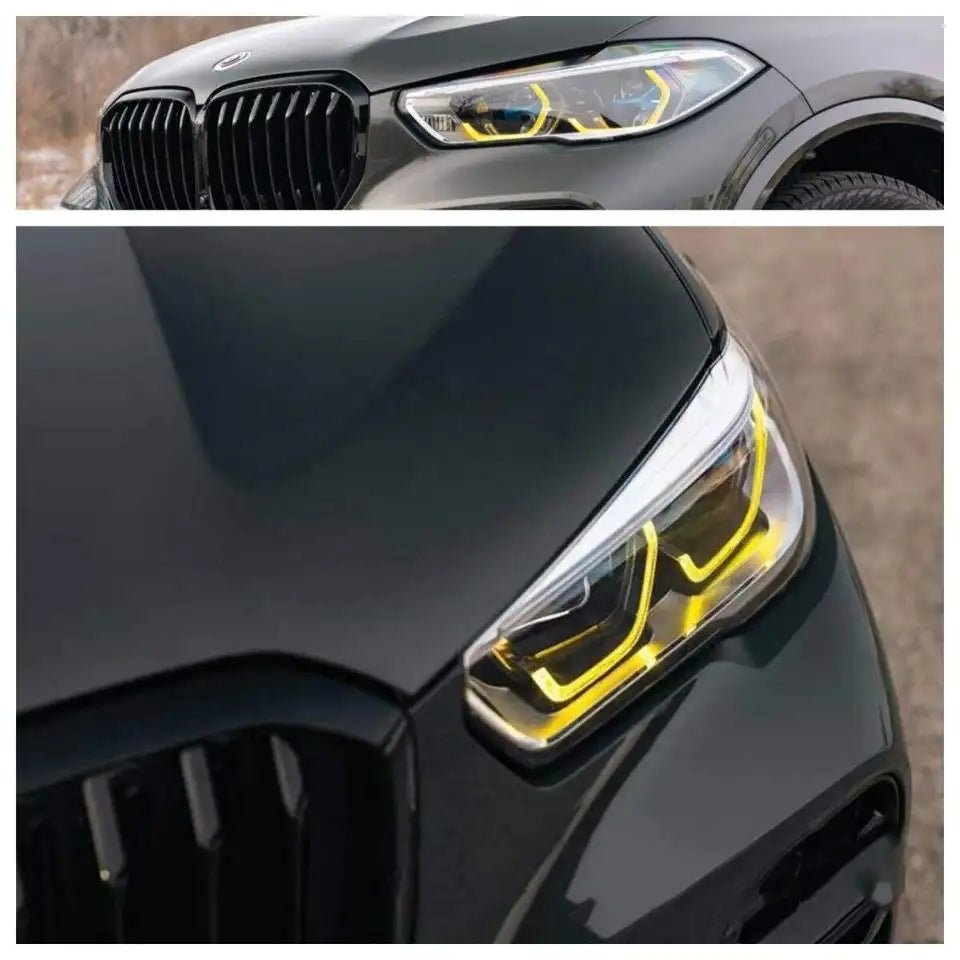 BMW CSL Style X1, X2, X3 X4, X5 & X6 Yellow, Red & Blue DRL Non LCD & LCD Adaptive & Non - Adaptive - Daytime Running Lights - #from Airtec, Pumaspeed & Laird Performance# - CCS - Essex