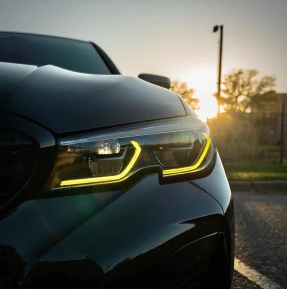 BMW CSL Style Yellow Daytime Running Lights G20, G21, G22, G23, G26 G30, G80, G82 G83 G87 - Daytime Running Lights - #from Airtec, Pumaspeed & Laird Performance# - CCS - Essex