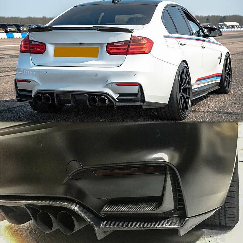 BMW F80, F82 & F83 Carbon Fibre Rear Bumper Trim - Splitters - #from Airtec, Pumaspeed & Laird Performance# - CCS - Essex