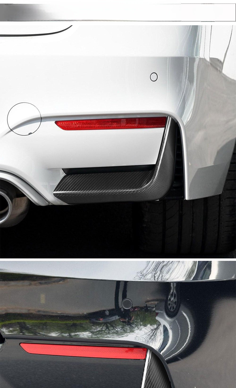 BMW F80, F82 & F83 Carbon Fibre Rear Bumper Trim - Splitters - #from Airtec, Pumaspeed & Laird Performance# - CCS - Essex