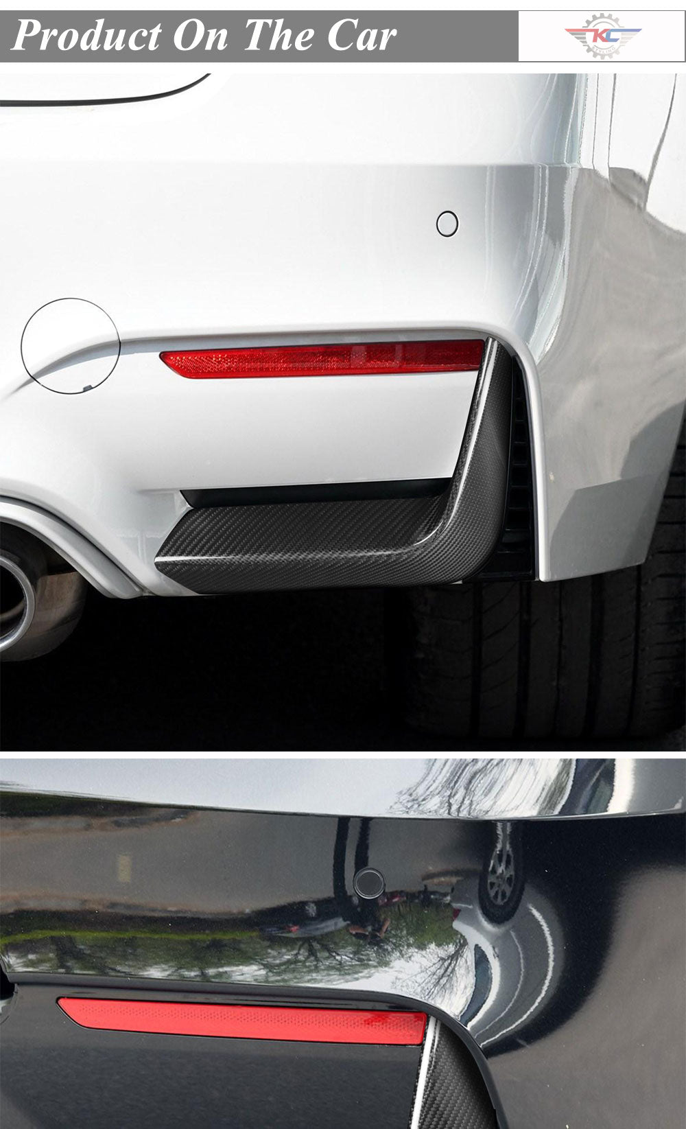 BMW F80, F82 & F83 Carbon Fibre Rear Bumper Trim - Splitters - #from Airtec, Pumaspeed & Laird Performance# - CCS - Essex