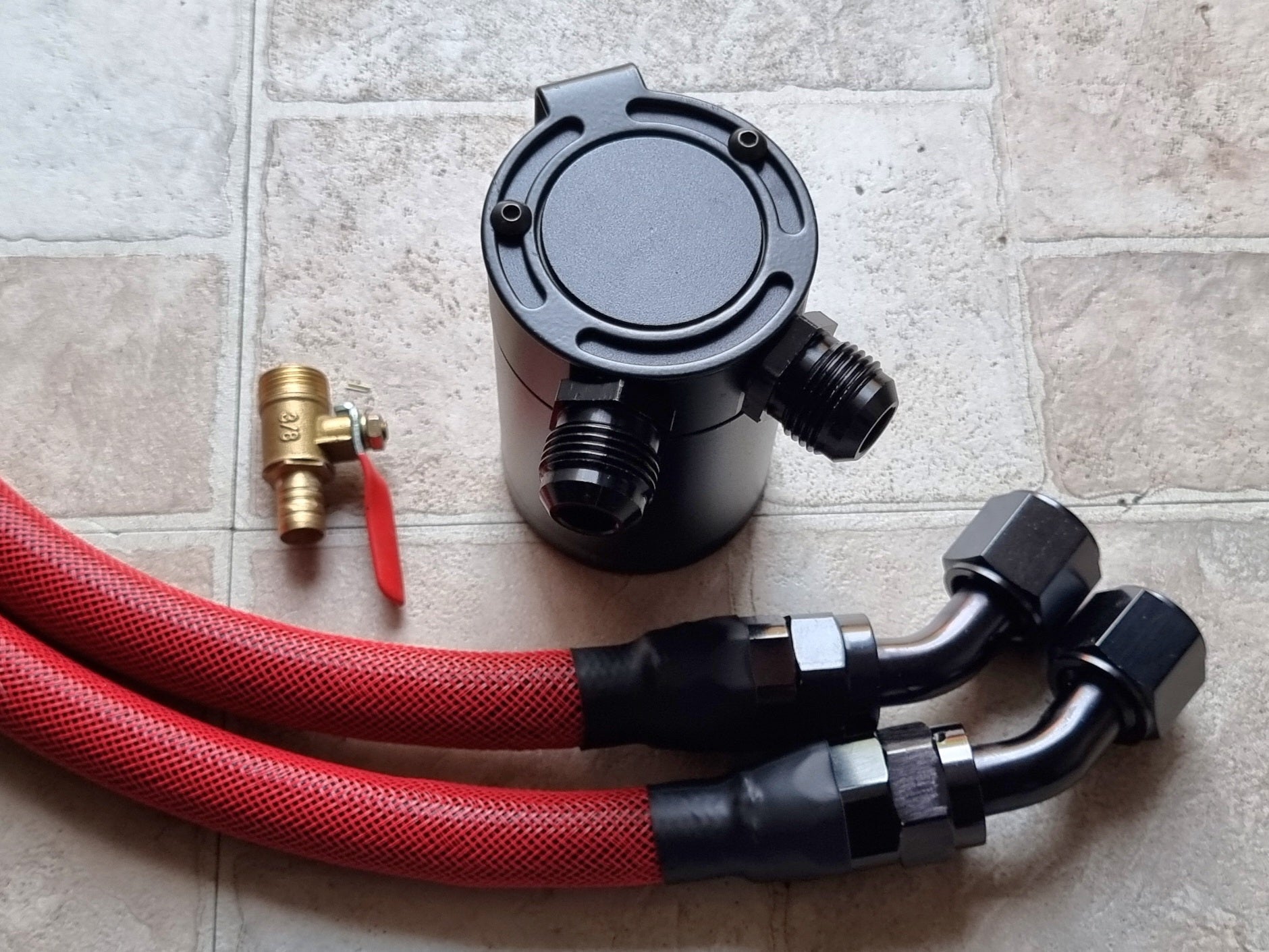 Audi A1, A3, A4 & A5 AN Fittings Custom Made Oil Catch Tank Kit - CCS-Essex - -from Airtec, Pumaspeed & Laird Performance