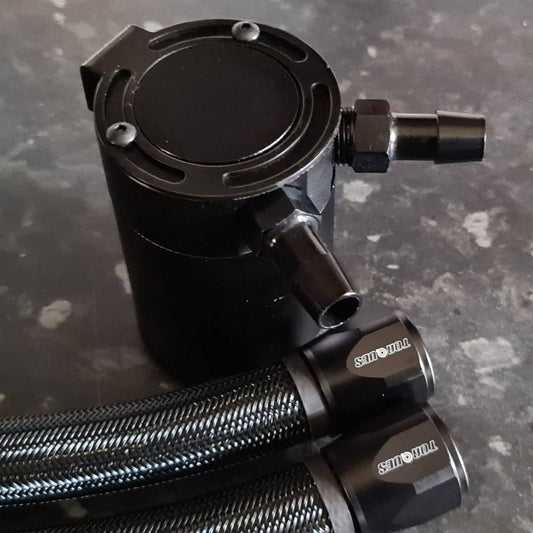 Black Tank Custom Oil Catch Tank Kit - #from Airtec, Pumaspeed & Laird Performance#- CCS-Essex