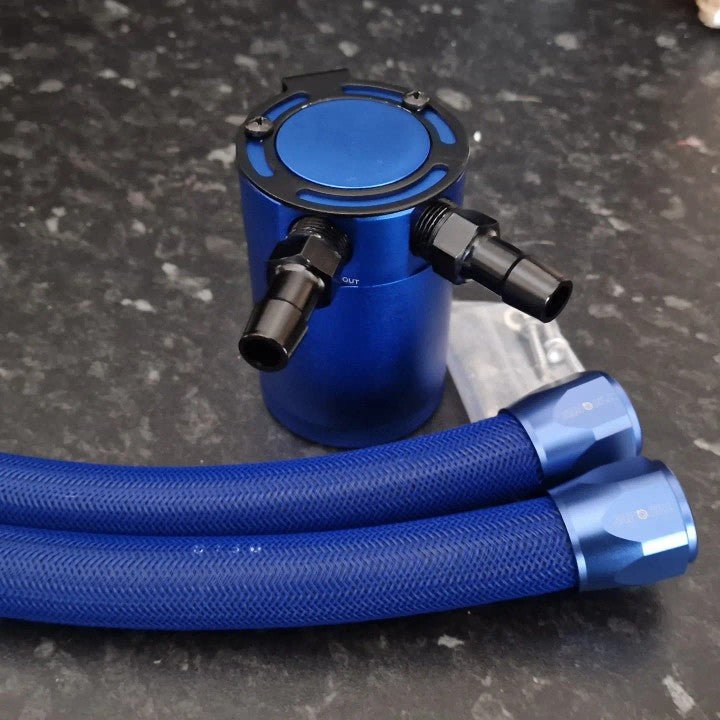 Blue Oil Catch Tank Kit - #from Airtec, Pumaspeed & Laird Performance#- CCS-Essex