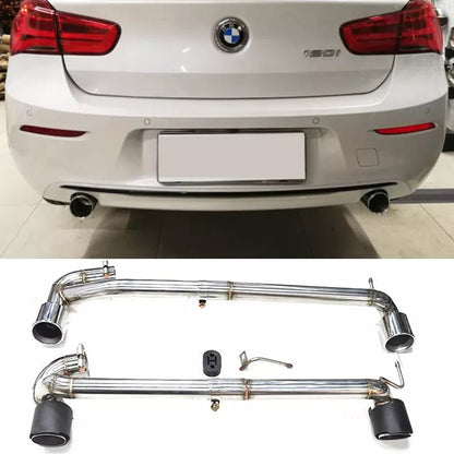 BMW 1 Series Double Tip Back Box Delete (Chrome Tips) - #from Airtec, Pumaspeed & Laird Performance#- CCS-Essex