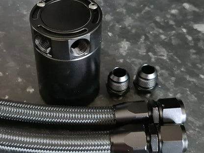 BMW Mini 2 Port AN Fittings Custom Made Oil Catch Tank Kit - #from Airtec, Pumaspeed & Laird Performance#- CCS-Essex