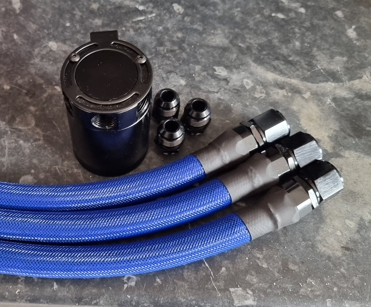 Custom Made AN Fittings 3 Port Oil Catch Tank Kit - #from Airtec, Pumaspeed & Laird Performance#- CCS-Essex