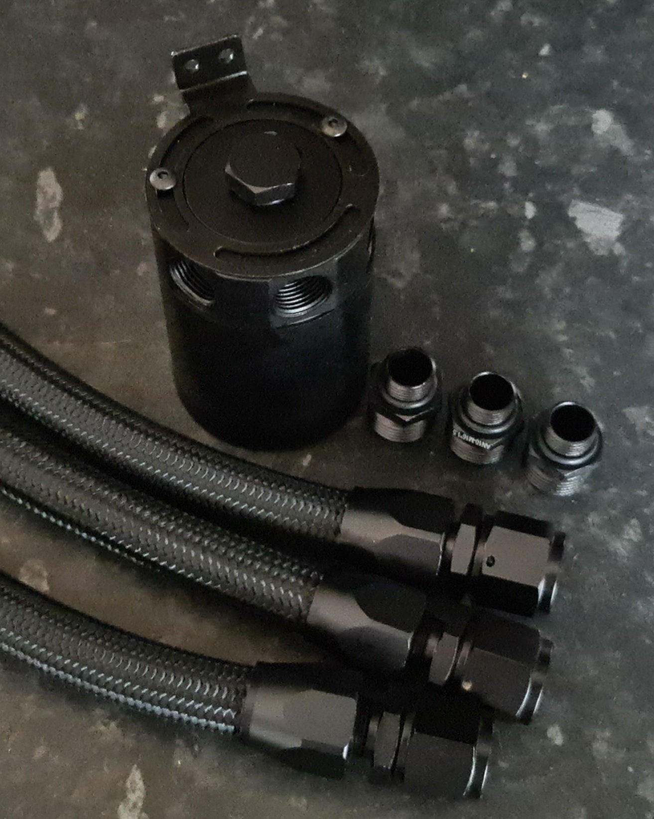 Custom Made AN Fittings 3 Port Oil Catch Tank Kit - #from Airtec, Pumaspeed & Laird Performance#- CCS-Essex