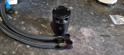 Dual PCV & CCV AN Fittings Custom Oil Catch Tank Kit - #from Airtec, Pumaspeed & Laird Performance#- CCS-Essex