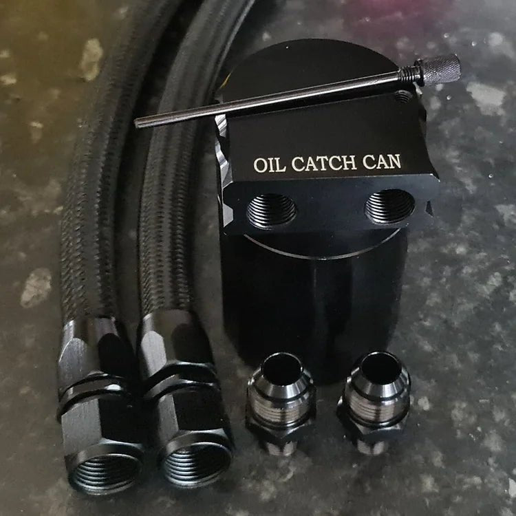 Dual PCV & CCV Dip Stick Tank AN Fittings Oil Catch Tank Kit - #from Airtec, Pumaspeed & Laird Performance#- CCS-Essex