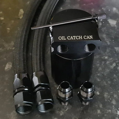 Dual PCV & CCV Dip Stick Tank AN Fittings Oil Catch Tank Kit - #from Airtec, Pumaspeed & Laird Performance#- CCS-Essex