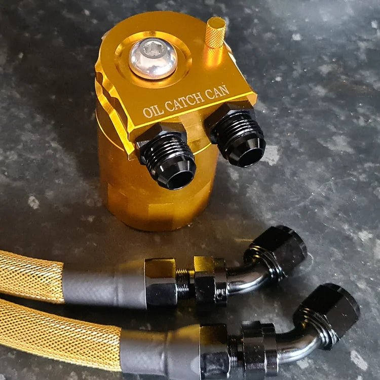 Dual PCV & CCV Dip Stick Tank AN Fittings Oil Catch Tank Kit - #from Airtec, Pumaspeed & Laird Performance#- CCS-Essex