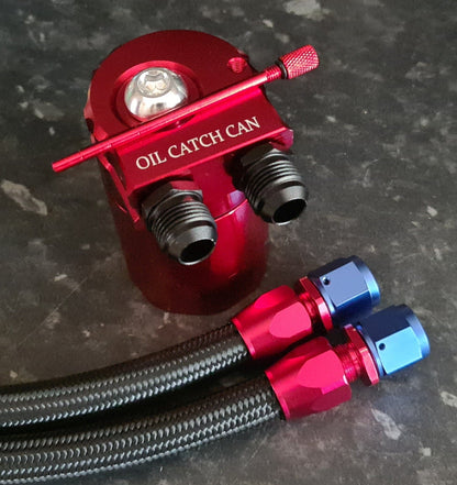 Dual PCV & CCV Dip Stick Tank AN Fittings Oil Catch Tank Kit - #from Airtec, Pumaspeed & Laird Performance#- CCS-Essex