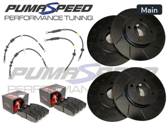 Pumaspeed Fiesta ST180 Full Car Brake Upgrade Kit - Fiesta ST180 Mk7 - #from Airtec, Pumaspeed & Laird Performance#- CCS-Essex