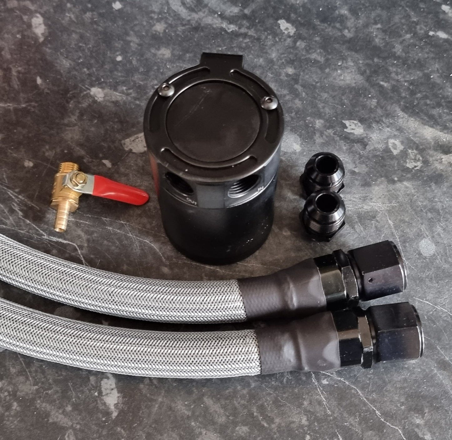 Universal AN Fittings Custom Made Oil Catch Tank Kit - #from Airtec, Pumaspeed & Laird Performance#- CCS-Essex